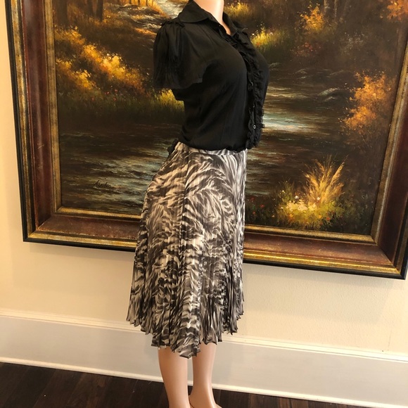 Talbots Pleated Charcoal Grey Skirt Size 22W - Picture 3 of 10